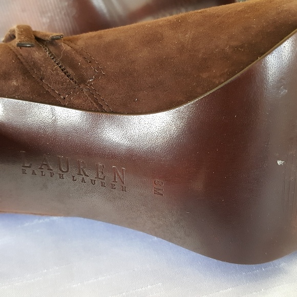 Authentic Ralph Lauren Brown Suede Bootie size 8 - Picture 5 of 5